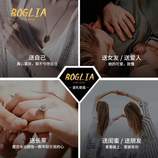 Everlasting Leaf BOGLIA Brand Necklace Women's Tanzanite Diamond 18 Gold K Pendant Clavicle Chain Christmas Birthday Gift