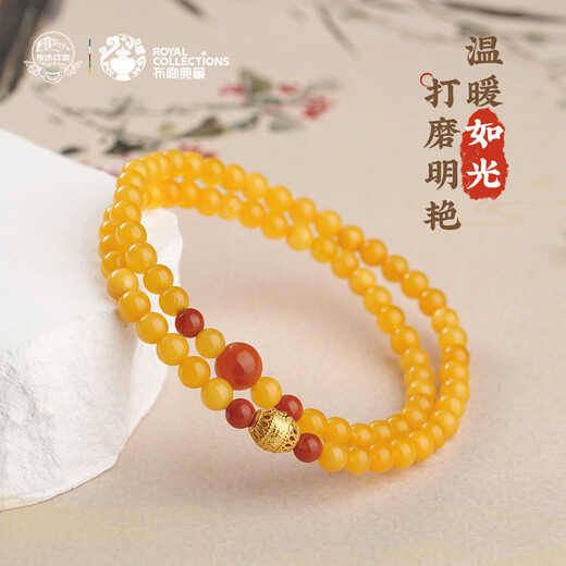 Potala Palace Southern Red Beeswax Multi-circle Bracelet 925 Silver Transfer Beads Birthday Bracelet for Men and Women Birthday Gift for Girlfriend