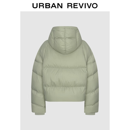 UR2025 new winter women's casual simple stand collar hooded quilted down jacket UYY150059