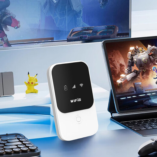 Yunzhang cool portable wifi card-free removable wireless wi-fi6 Internet treasure portable accompanying network 4g high-speed network card unlimited traffic universal traffic 2025 5G three netcom full netcom mifi SF Express same day/next day delivery full netcom-white-portable wifi6