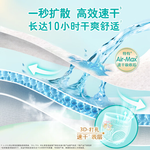 Pampers Cooling King Level 1 Pants Newborn Baby Diapers Ultra-Thin Breathable XXXL21+2