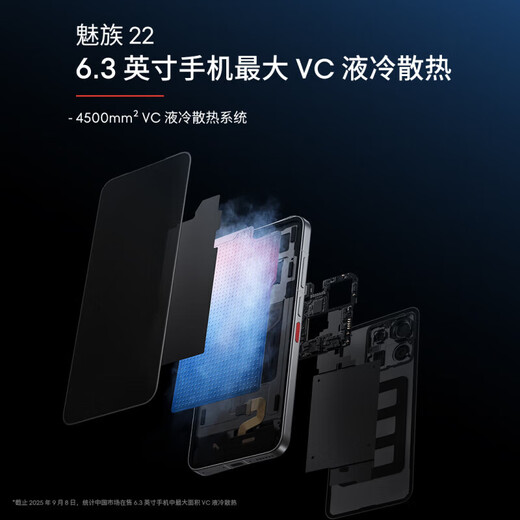 Meizu 22 Meizu's new 5G full network mobile phone 50 million flagship four main cameras 3X ultra-clear periscope telephoto fourth generation Snapdragon 8s camera phone Unbounded Black 12+256GB