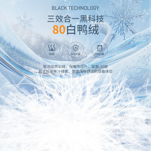 Li Ning down jacket mid-length with national flag badminton series men and women same style winter duck down sports off-season 25 new products black AYMV133-1 XL (180)