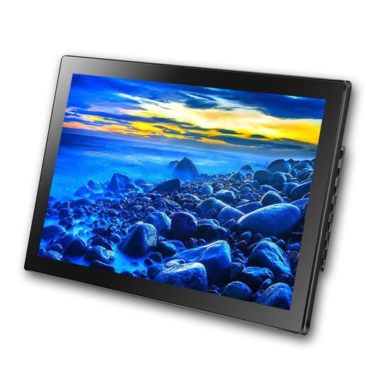 OWNEW Multifunktionale HD-Werbemaschine Elektronischer Fotorahmen Bild Elektronisches Fotoalbum Musikvideo-Player Digitaler Fotorahmen Bildständer Ständer 15-Zoll-Einzelmaschine Weiß + U-Disk 32G