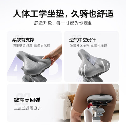 MOKFITNESSMOK (Mok)-Civi spinning bicycle home gym smart magnetic control professional weight loss exercise equipment silent Civi (glacier white)