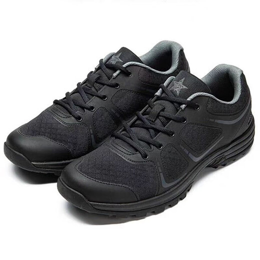 Zailujihua new physical training shoes, black training shoes, four-season outdoor light non-slip running shoes, sports shoes, ordinary rubber sole (no spare insole) 36 original Jiefang shoes