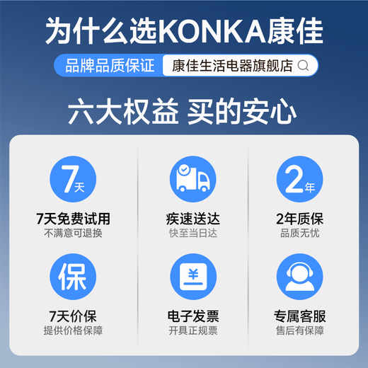 Konka Konka vacuum cleaner wireless suction and mopping all-in-one home high suction handheld small soft sound high power floor scrubber-A red with wet mop water tank wired 3-in-1+filter*3+mop*2