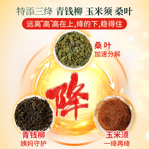 同仁堂（TRT）青钱柳桑叶玉米须茶大麦橘皮桑叶栀子茶泡水养生茶200g