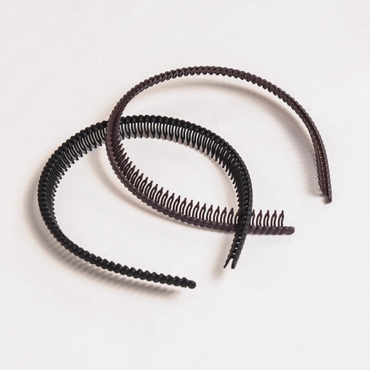 Sha Yanqi's new style headband for the elderly, black with teeth, soft face wash, crushed hairpin clip, lightweight headwear for the elderly, black 1 piece