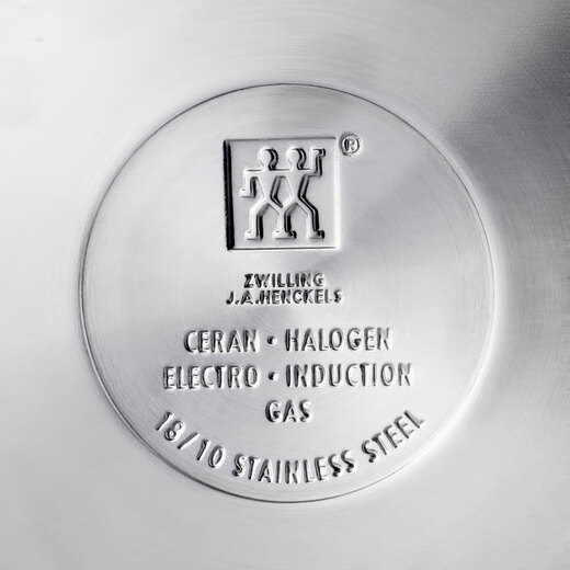Zwilling German ZW-C128 double-layer thickened stainless steel double-eared deep-burning pot stew pot soup pot steamer wok non-stick pot Zwilling ZW-C131 24cm deep-burning pot