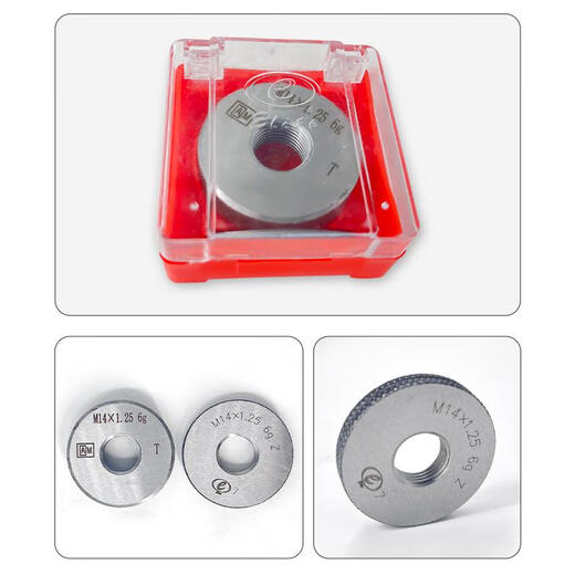 AM Elite metric thread ring gauge fine tooth gauge through and stop gauge external thread gauge M2*0.25~M29*0.75 6g M15*0.756g