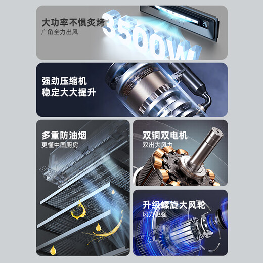 Amberson kitchen-specific embedded air-conditioning refrigeration single-cooling ceiling ceiling installation household small 1.5 HP kitchen air-conditioning machine without external unit 1 HP set 2600W cooling capacity/cream white