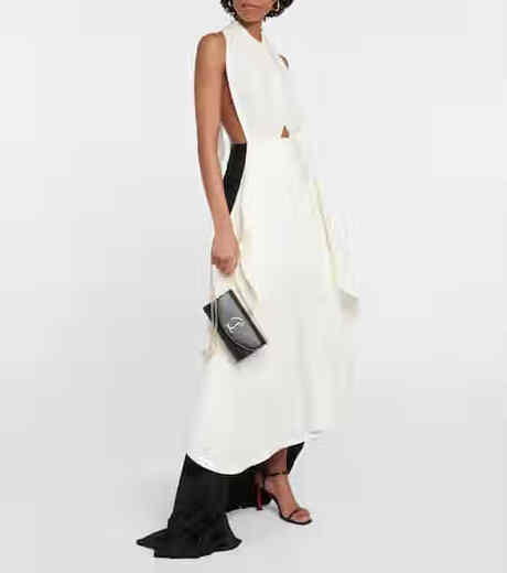 Lobotin Light Luxury Women's Leather Chain Wallet Black One Size