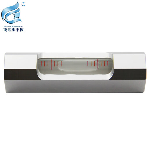 LDVEP strip level high-precision level strip level bubble 8520 portable level bubble frame level 8 852020mm strip black shell white water 0.02mm/m