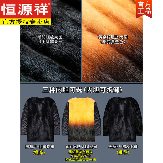 Hengyuanxiang winter thickened pure cashmere coat men's woolen woolen mid-length double-sided middle-aged and middle-aged windbreaker coat long/dark blue (sable/cotton sleeves) hairless collar L (recommended 105~120 Jin Jin equals 0.5 kg)