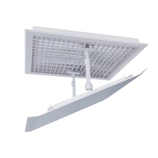 Suitable for Midea square ceiling machine central air conditioning outlet windshield windshield plate air duct machine anti-straight blow guide grid louver bracket type plastic steel 30*30cm +