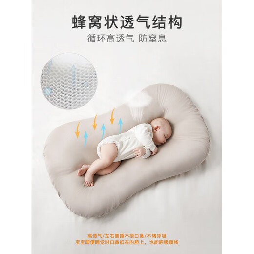 YEESOOM UK yeesoom bed-in-bed crib newborn anti-jump bionic bed baby sleeping comfort device comfortable and soft style-mist gray