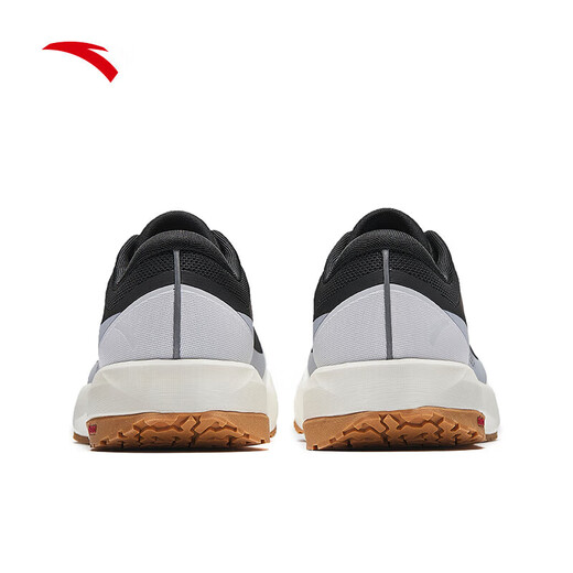 ANTA (ANTA) Z brother's same style, weatherproof丨Men's shoes, hard-core wear-resistant running shoes, outdoor running shoes, black sports shoes for men, basic black/pure white-1 39 (men 6.5)