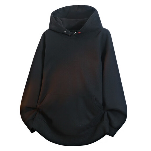 MiiOW American heavyweight hooded sweatshirt for men in spring and autumn trendy loose sports coat casual long-sleeved top old money style navy blue 2XL