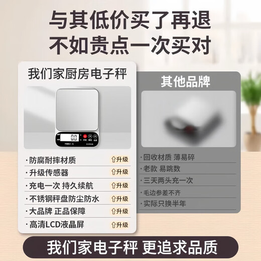 Beijing electronic scale kitchen scale gram weight scale food weighing gram scale 0.1g high-precision small household scale baking gram scale