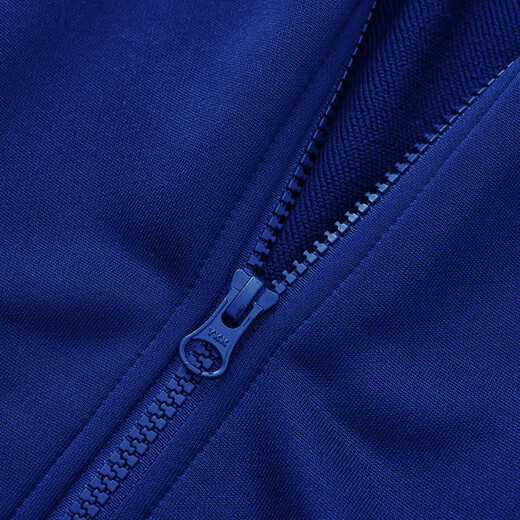 Adidas Jacket Men's Spring and Autumn Running Sports Knitted Stand Collar Jacket Outdoor Sportswear Blue Orange XL