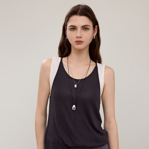 Arsis Streaming Water Drop Pendant Necklace for Women, Fashionable High-end Sweater Chain Necklace as a Gift for Girlfriend Streaming Water Drop Pendant Necklace (Large Size)