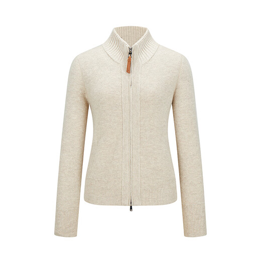 YOUNGOR Sweater Jacket Women's All-Wool Sweater Smooth, Comfortable, Delicate, Soft and Elastic 2025 Shopping Mall Same Style Camel YWQW635030XKF M 165/88A (Recommended 110-130Jin Jin equals 0.5kg)