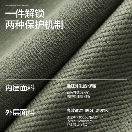 Jiao Nei Hot Leather 502+ Men's Waterproof Work Clothes Leg Functional Pants Sports Outdoor Hiking Overalls Warm Leg Pants Black L