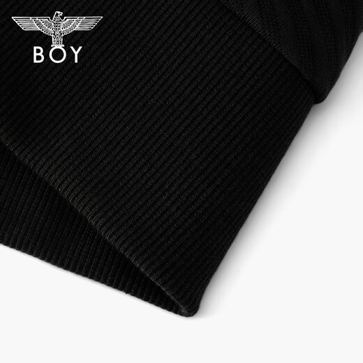 BOY LONDON Cardigan Sweatshirt for Men and Women Couples Spring and Autumn Texture Casual Sports Hooded Jacket N06024 Black S