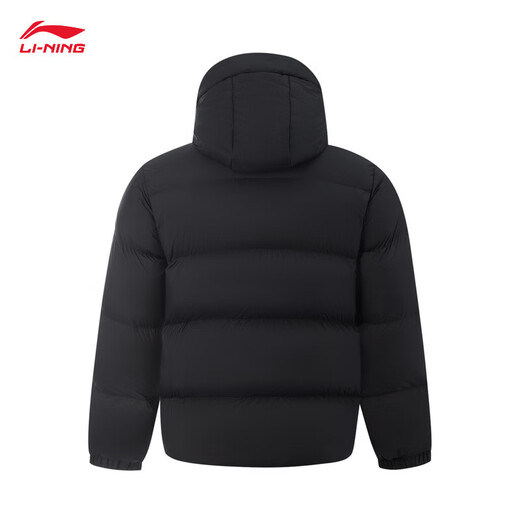 Li Ning Short Down Jacket Men's 2025 Autumn and Winter New Warm, Comfortable, Casual and Versatile Sports Jacket Black-4 2XL (185)