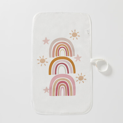 OTHER/Other baby changing pads, newborn baby diaper changing pads, washable, waterproof, compact, portable, special for out-going toddlers, Rainbow 60x35cm