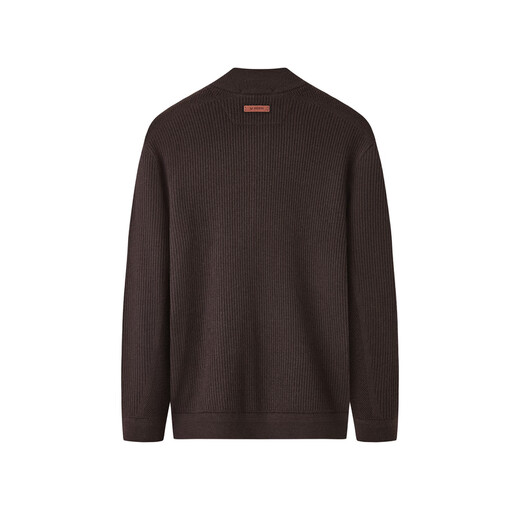 JOEONE Shopping mall same style cardigan men's cardigan spring and autumn fashionable versatile jacket standard version + chocolate color + JY1D50910 XL 180/100A (52)