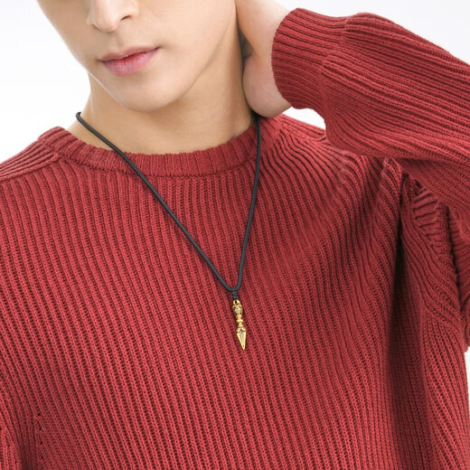 Chow Sang Sang Puba Vajra Gold Necklace Pure Gold Cool Black Gold Pendant Rope Chain Model 92366Z Pricing 70cm