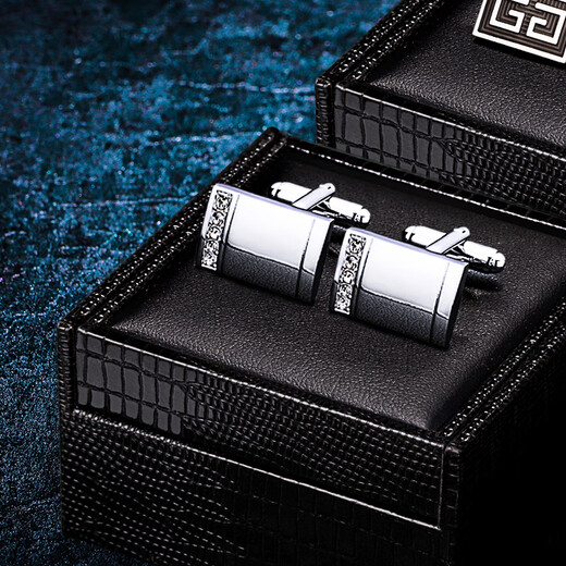 Gemelos para camisa KFLK, clavos para botones franceses, clavos para puños, botones metálicos para camisa de hombre, regalo de cumpleaños empresarial, plateado L714
