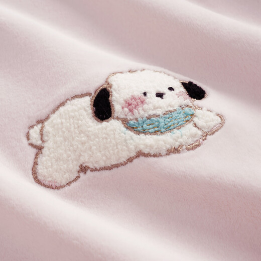 Princess Mark Autumn and Winter Couple Home Clothes Women's Cute Cartoon Island Velvet Pajamas Men's Warm Soft Thin Velvet Suit LYR1245-Running Puppy Island Velvet Women's XL