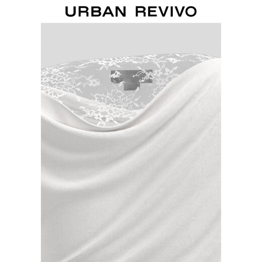 UR2025 AUTOMNE NOUVELLE FEMMES CITY VAGNAGNES CALLES TRENDE IRRÉGULAIRE T-shirt à une épaule UWJ450157 White M