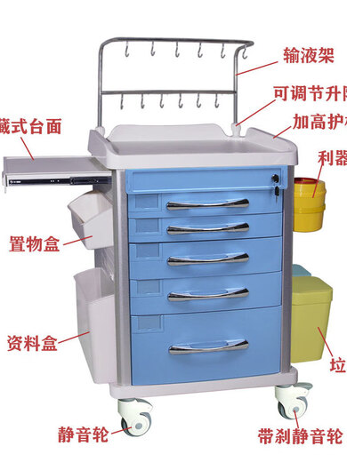 Wen Yijia ABS multifunctional emergency vehicle rescue vehicle ward cart mobile infusion vehicle beauty delivery vehicle instrument vehicle A780 high-end infusion vehicle