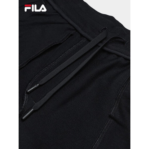 Fila men's and women's knitted trousers 25 new autumn casual loose-fitting couple's style sweatpants plus velvet to keep warm, black, green khaki DK M M 170/80A