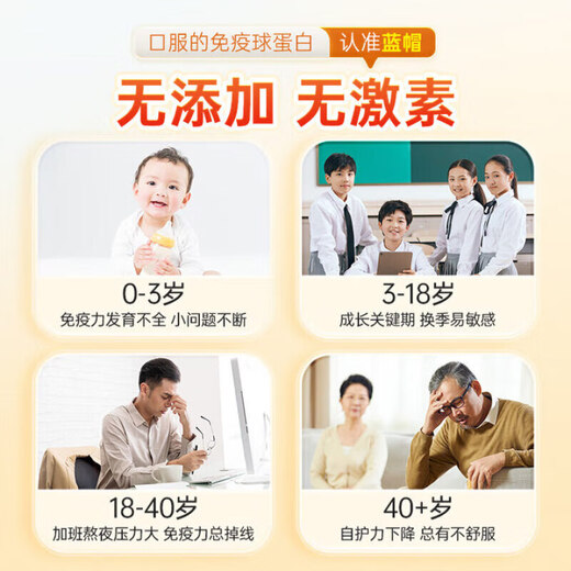 Immunoglobulin bovine colostrum capsules for adults, children, middle-aged and elderly people to regulate, improve resistance and enhance immunity, 3 boxes, cycle pack