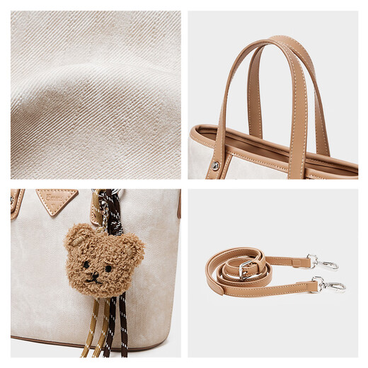 15MINS2025 New Bags Women's Bags Versatile Light Luxury Portable Vegetable Basket Bag Fashion One-Shoulder Bucket Bag Birthday Gift