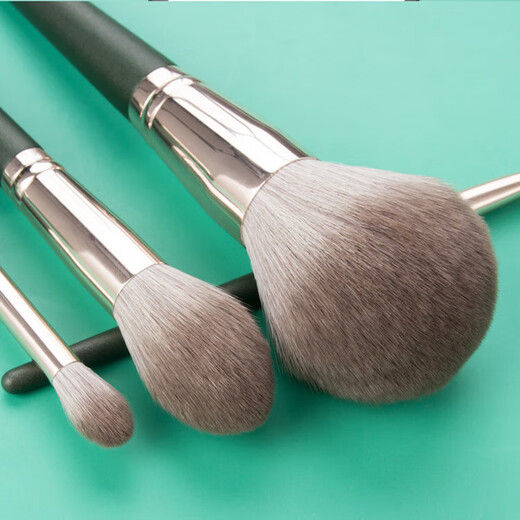 14-piece Green Cloud Makeup Brush Set Super Soft Powder Brush Eyeshadow Blush Brush Cangzhou Beauty Tools Complete Set of Brushes Green Cloud 14-Piece + Brush Bucket 14-Piece