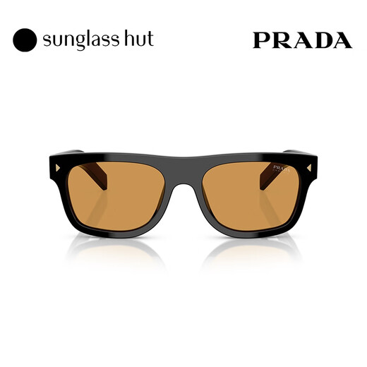 PRADA/Prada sunglasses men's sunglasses pillow-shaped glasses 0PR B12SF black frame/brown lens 16K60F