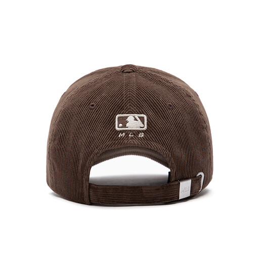 MLB Official Male and Female Couple Versatile Large Logo Fashion Casual Corduroy Baseball Cap 24 Autumn and Winter CPWC1 Los Angeles Dodgers/Brown One Size