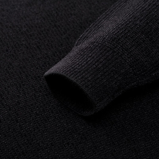 Jiumuwang Shopping Mall Same Style Men's Cardigan Men's 25 Spring and Winter New Fine Wool Warm and Versatile Inner Top JX Standard Edition + Jet Black + DK15V53723 S 165/88A(46)