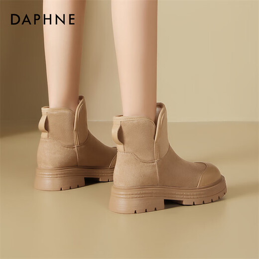 Daphne thick-soled snow boots for women, new winter style plus velvet short boots, cotton shoes for women 4025607033 Khaki 38