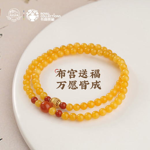 Potala Palace Southern Red Beeswax Multi-circle Bracelet 925 Silver Transfer Beads Birthday Bracelet for Men and Women Birthday Gift for Girlfriend