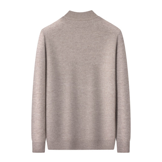 Shanshan 100% sheep wool cardigan men's autumn and winter worsted cardigan business casual commuting zipper bottoming sweater