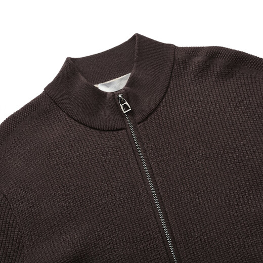 JOEONE Shopping mall same style cardigan men's cardigan spring and autumn fashionable versatile jacket standard version + chocolate color + JY1D50910 XL 180/100A (52)