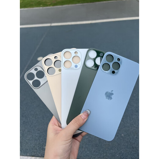 Shifanli is suitable for Apple 13pm/13pro mobile phone back cover glass 13promax rear screen case large hole back cover glass ma white original quality (with tool glue) Apple 13pro