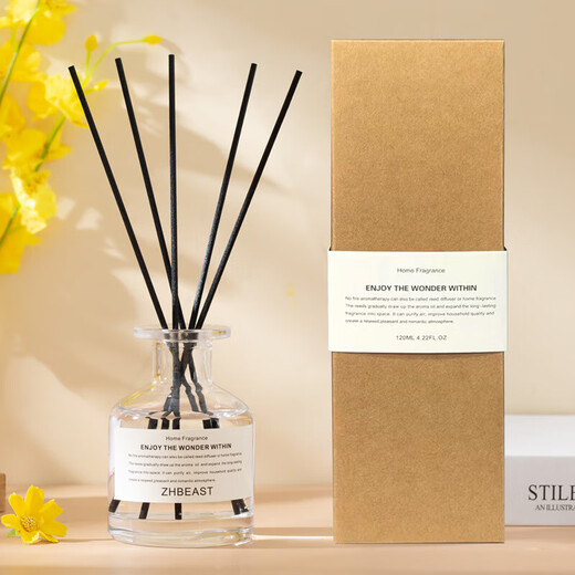 Christmas Gift Aromatherapy Creative Fireless Aromatherapy Ornaments Living Room Room Incense Black Bottle Wintersweet First Snow 120ml